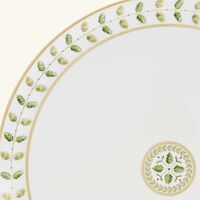 bernardaud constance serving platter round green 33cm