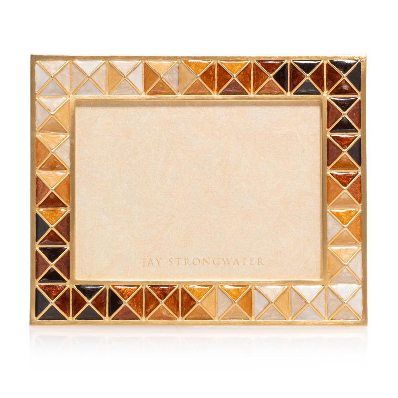 Abaculus Pyramid Picture Frame Gold 10x12cm jay strongwater abaculus pyramid picture frame gold 10x12cm