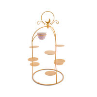 Peacock Extravaganza Gold Pastry Sand & Coffee Cup, small