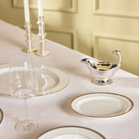 كريستوفل طبق الضيافة مالميزون بيضاوي باللون الفضي