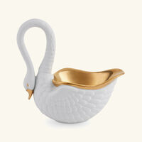 لوبجيه قطعة ديكور مركزية سوان صغيرة بيضاء