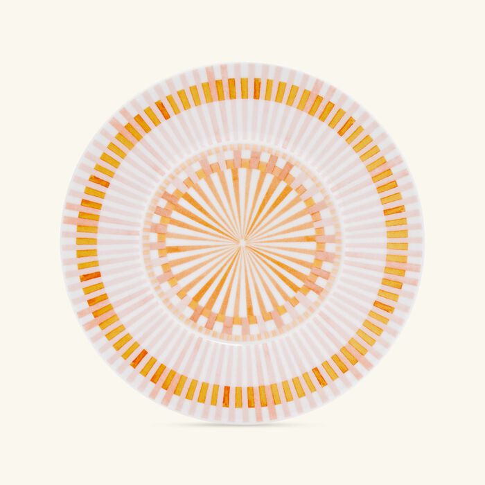 bernardaud terra rosa bread   butter plate round orange 16cm