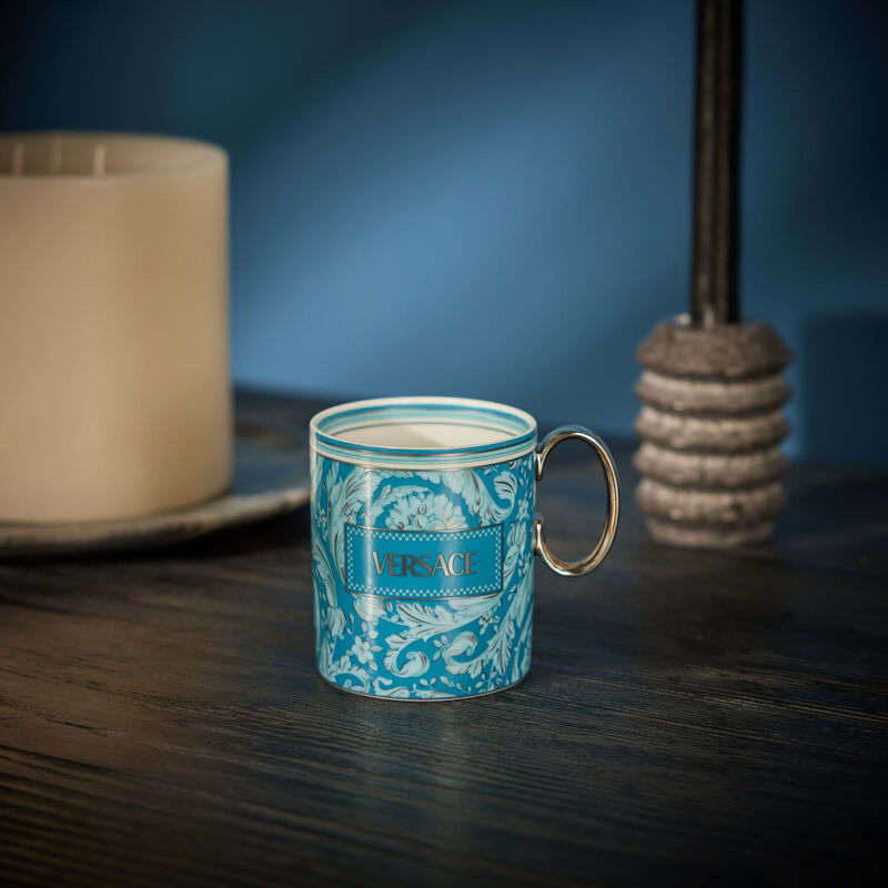 Barocco Mug Blue versace barocco mug blue