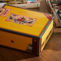 إيلي بلو صندوق حفظ السيجار فلورا دي ألبا باللون الأصفر