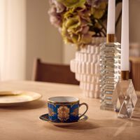 برناردو فنجان الشاي أو روا مع صحنه أزرق