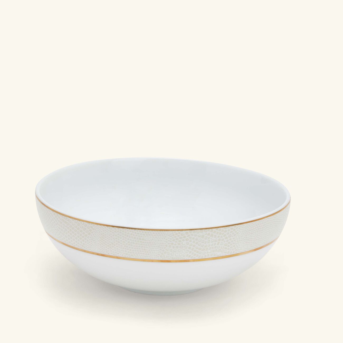 Sauvage Blanc Serving Bowl Gold bernardaud sauvage blanc serving bowl gold
