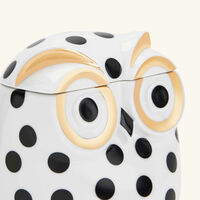 Civetta Impallinata Jar White fornasetti civetta impallinata jar white