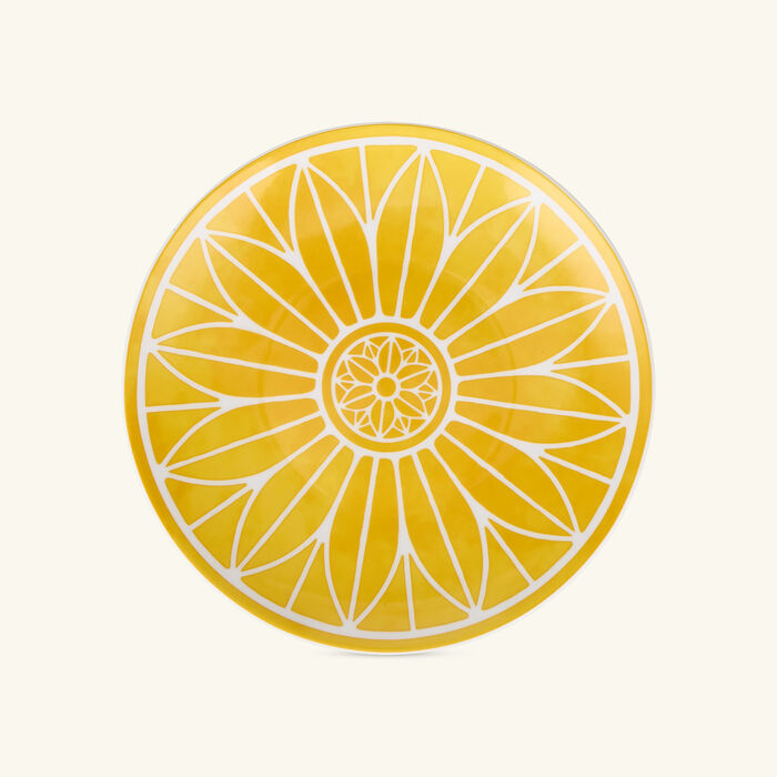 christofle malmaison riviera bread plate round yellow 16 cm