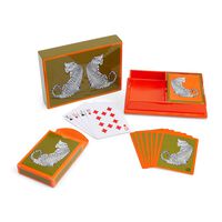 مجموعة أوراق اللعب ليوبارد المطلية بالورنيش, small