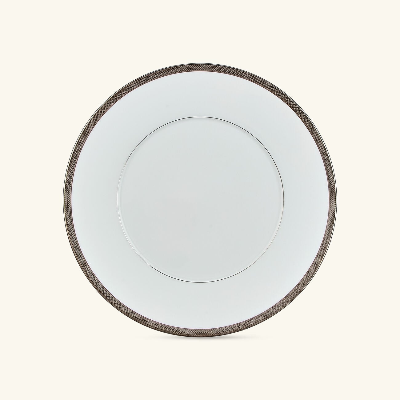 Maille Platine Dinner Plate Round White 27cm bernardaud maille platine dinner plate round white 27cm