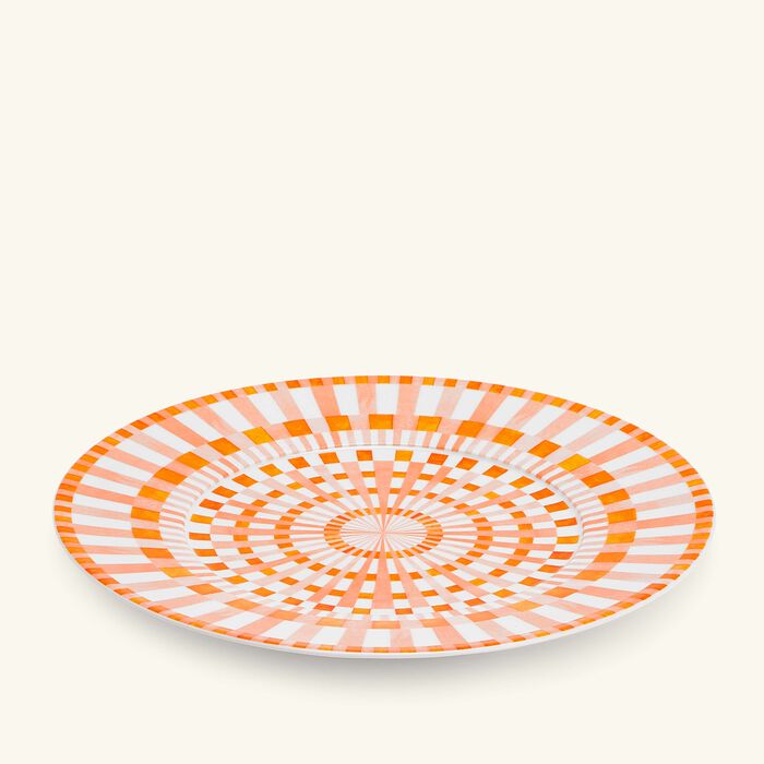 bernardaud terra rosa charger plate round orange 29cm