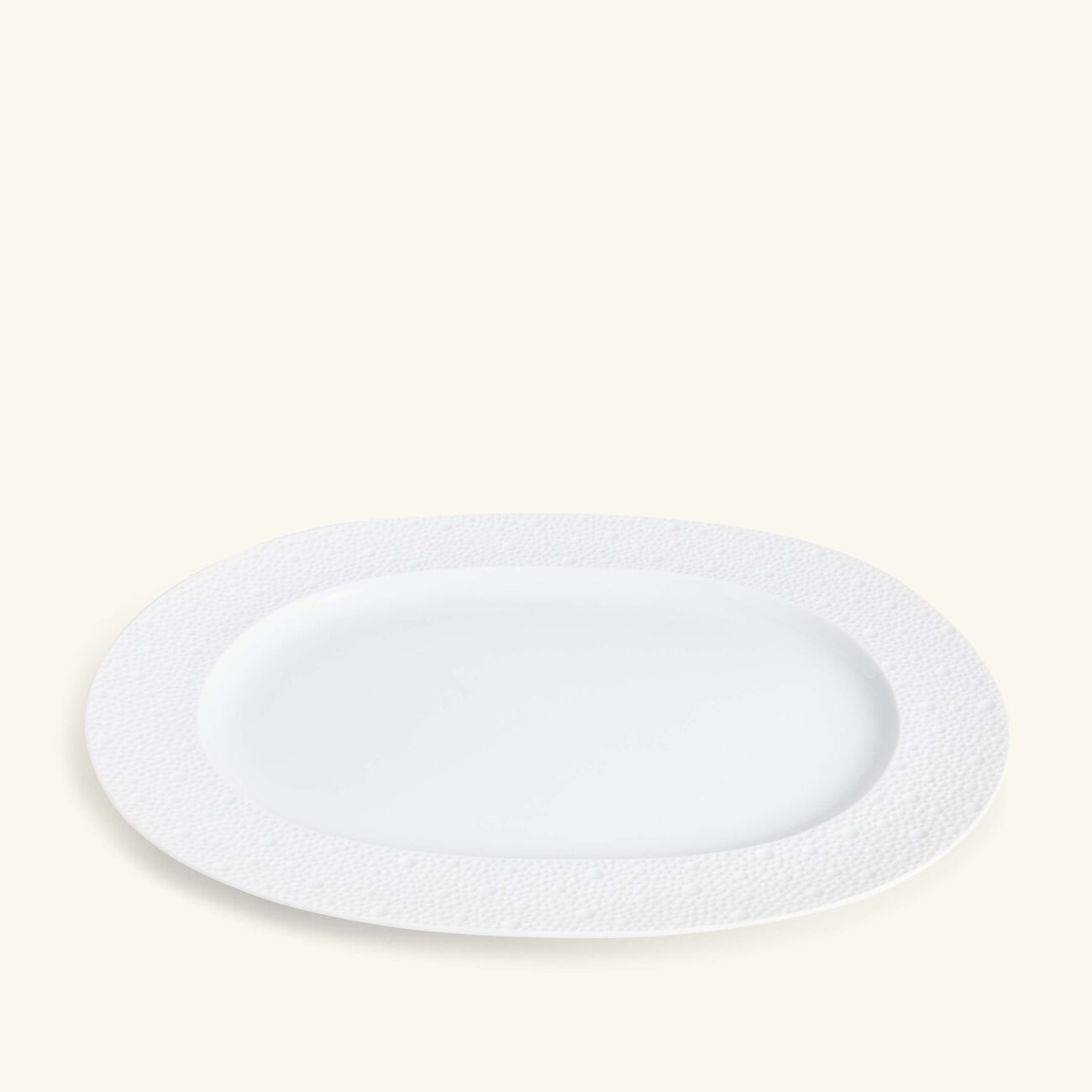Ecume Serving Platter Oval White 35cm bernardaud ecume serving platter oval white 35cm