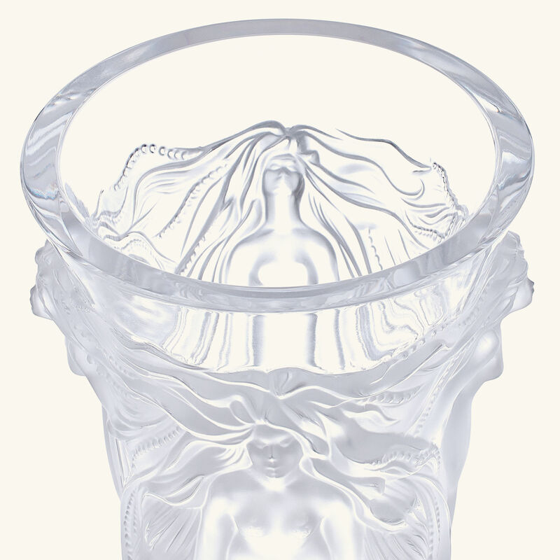 lalique fantasia vase small clear
