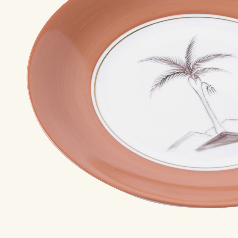 Bamboo Colonies Dinner Plate Round Pink 26cm marie daage bamboo colonies dinner plate round pink 26cm