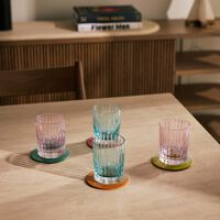 baccarat octogone coasters intense set of 4