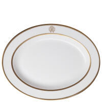 Rci Silk Gold Oval Dish - 37 Cm, small
