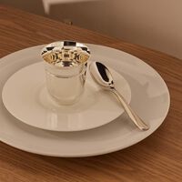 christofle perles baby cup sterling silver