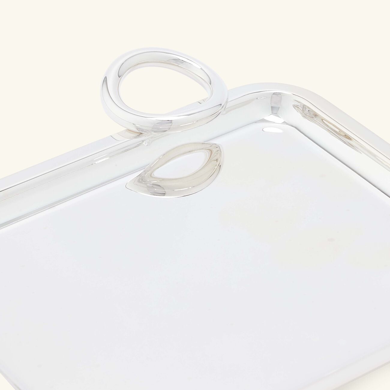 christofle vertigo serving tray rectangular small silver plated