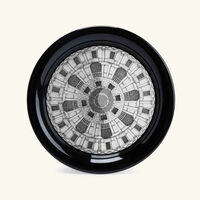 Cortile Tray Round Large Grey fornasetti cortile tray round large grey