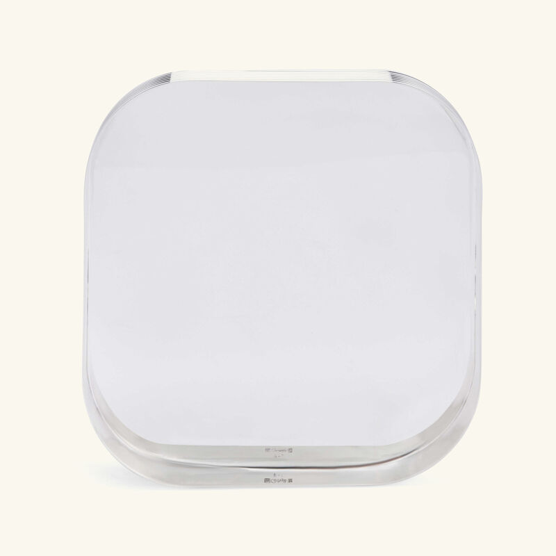 christofle k t serving tray square small silver plated