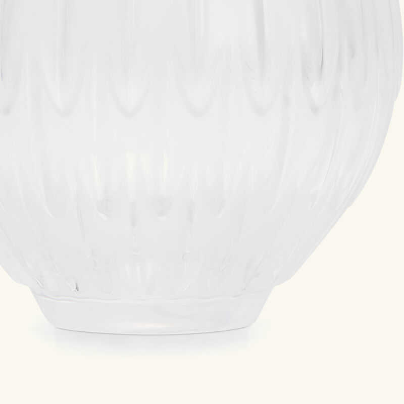 lalique plumes vase mini clear
