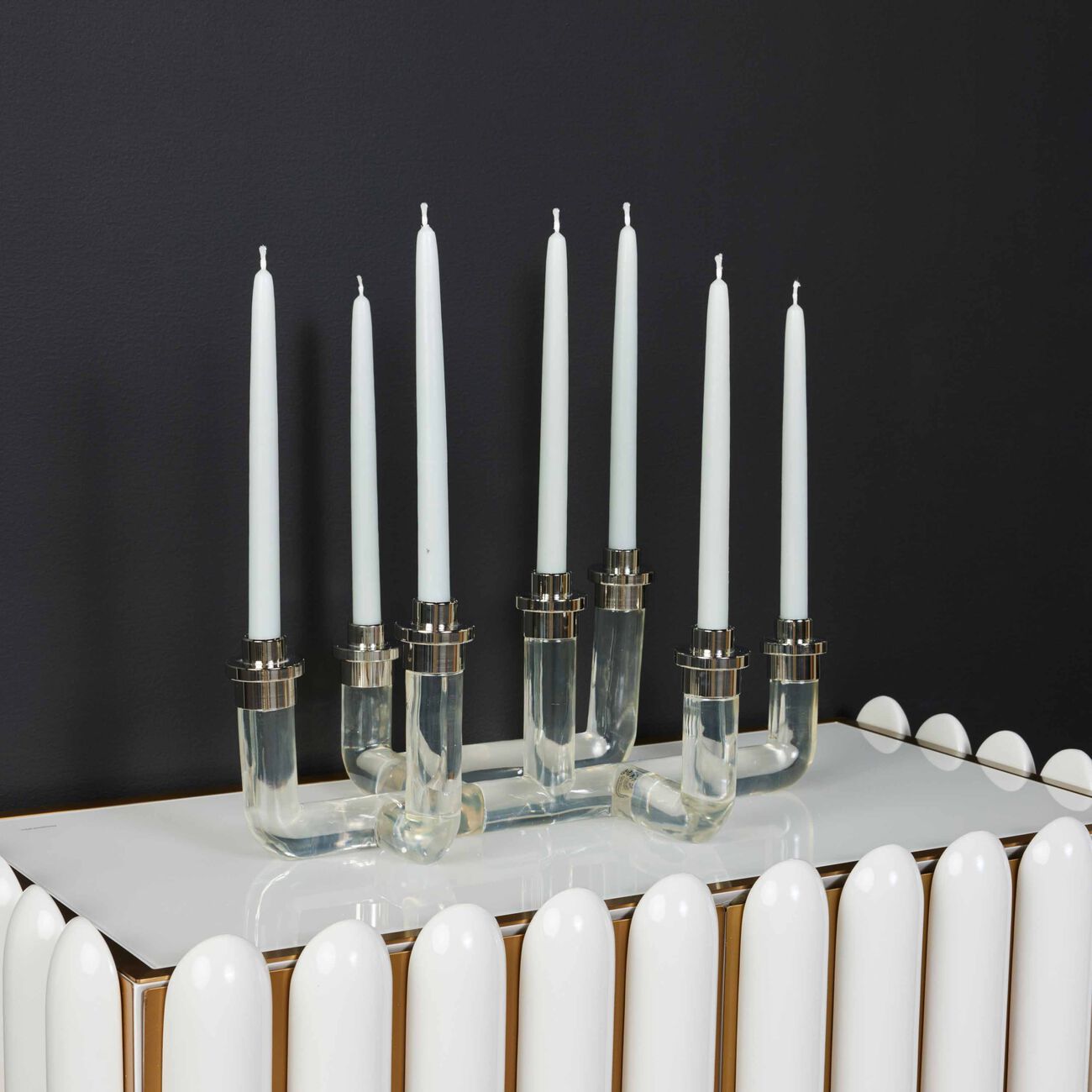 jonathan adler pompidou candelabra clear