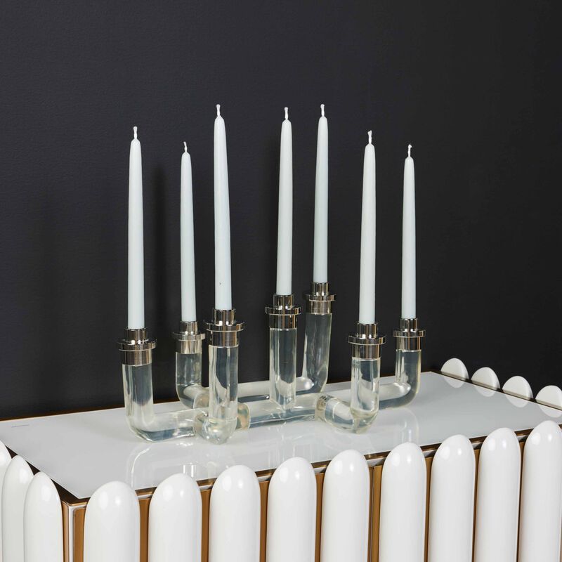 jonathan adler pompidou candelabra clear