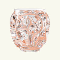 Tourbillons Vase Round Medium Pink lalique tourbillons vase round medium pink