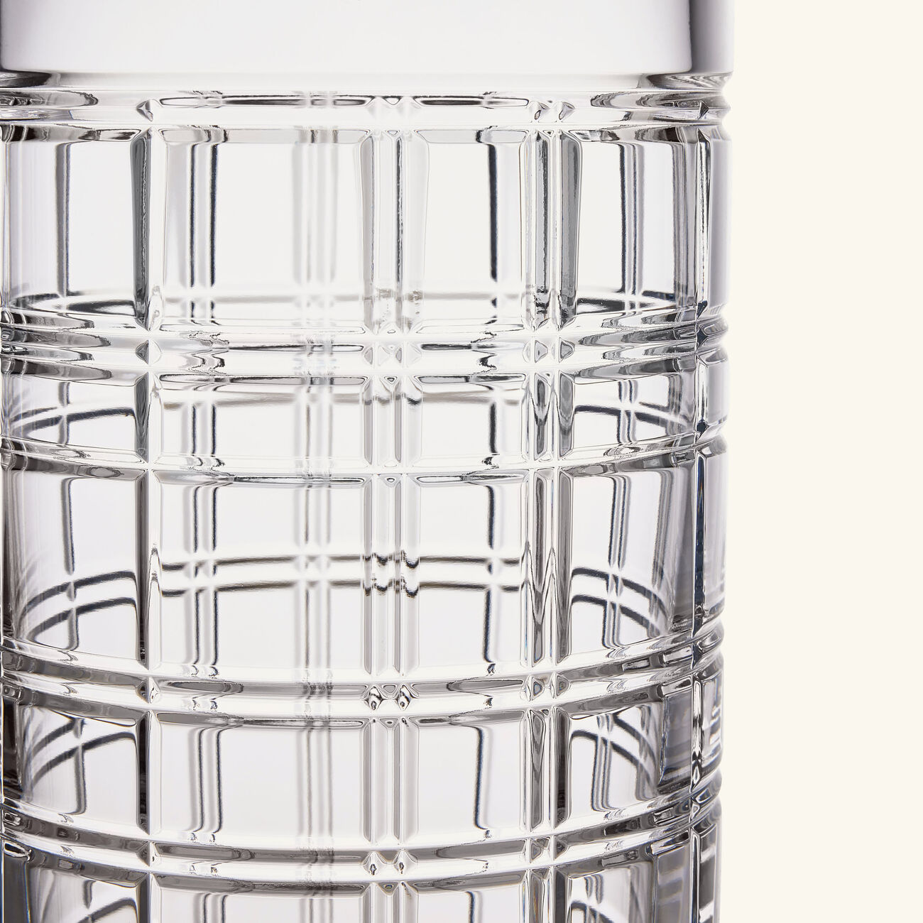 ralph lauren home hudson plaid vase small clear