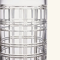 ralph lauren home hudson plaid vase small clear