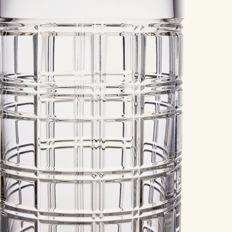 ralph lauren home hudson plaid vase small clear