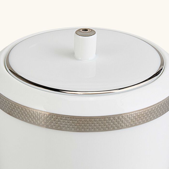 Maille Platine Sugar Bowl White bernardaud maille platine sugar bowl white