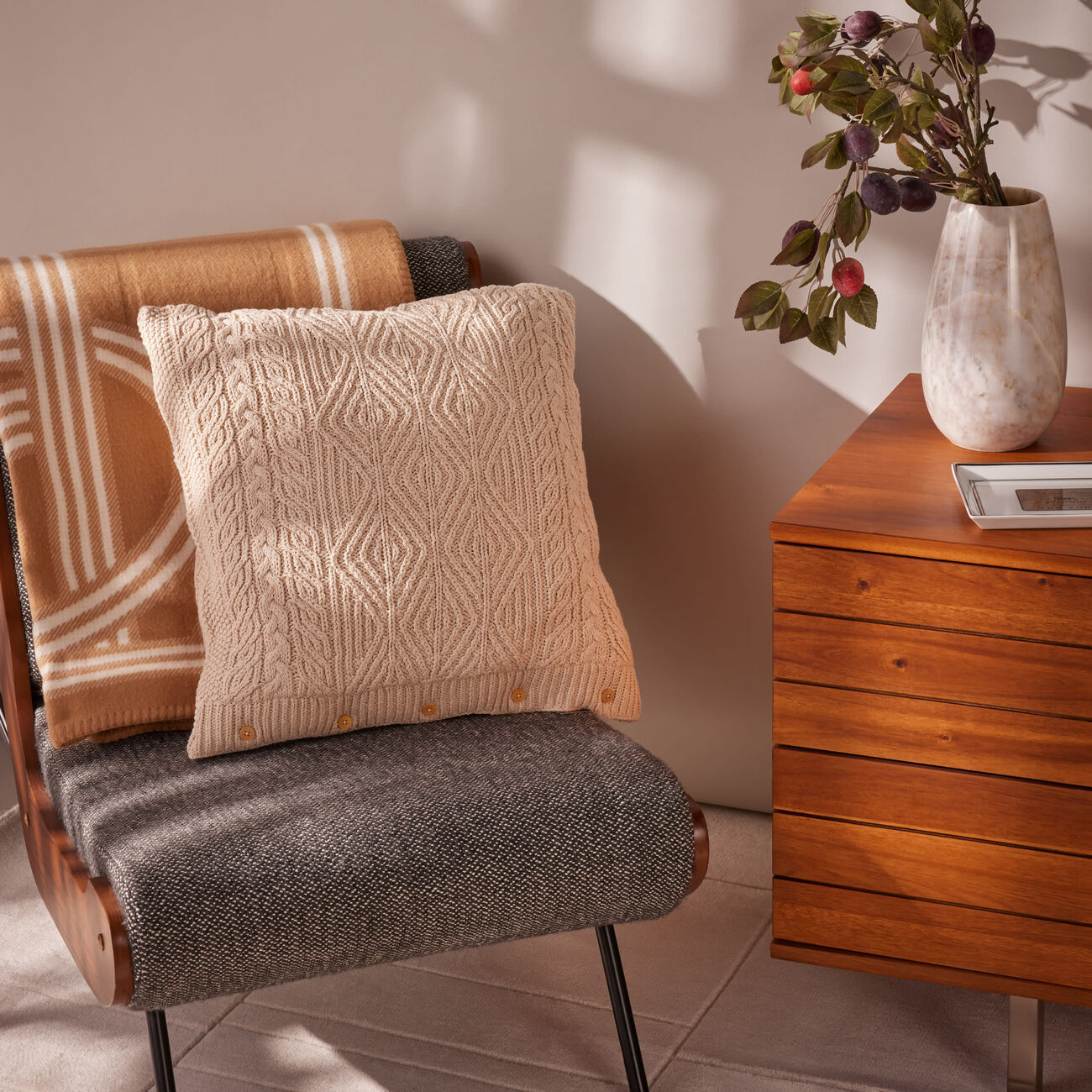 ralph lauren home berken blanket brown