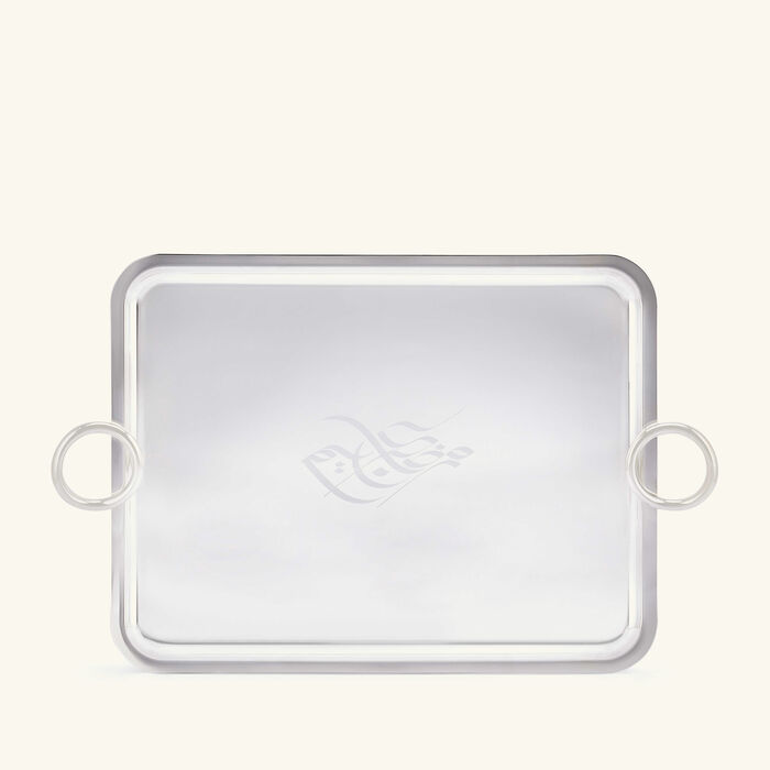 christofle vertigo ramadan exclusive serving tray rectangular large silver plated