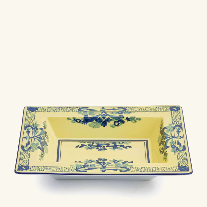 جينوري 1735 صينية الحلى والمجوهرات أوريينتي إيتاليانو تشيترينو مستطيلة صغيرة صفراء