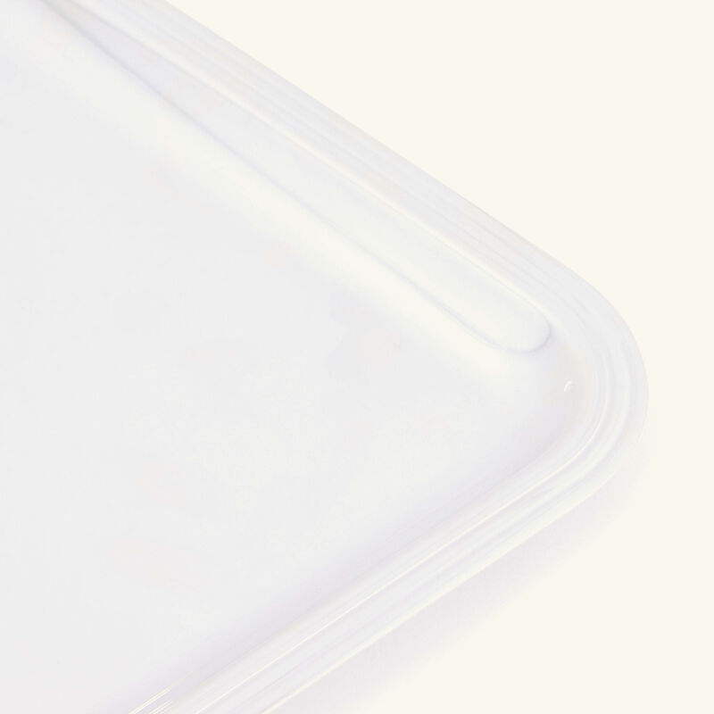 كريستوفل صينية الضيافة آلبي مستطيلة متوسطة باللون الفضي