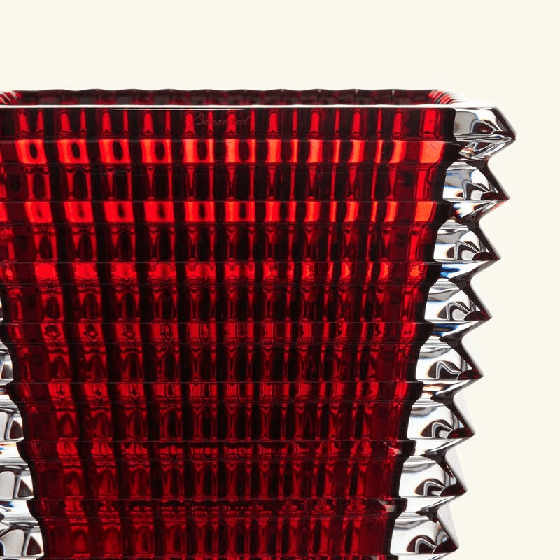 باكارا مزهرية آي مستطيلة صغيرة حمراء