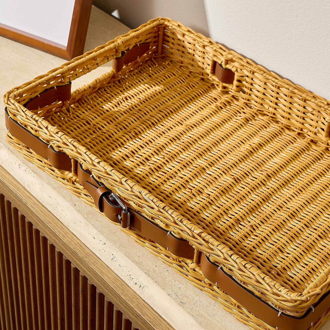 Bailey Serving Tray Rectangular Medium Brown ralph lauren home bailey serving tray rectangular medium brown