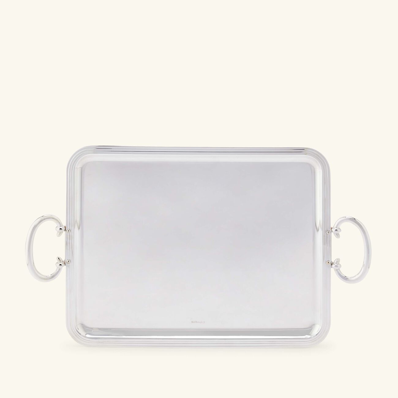 christofle albi serving tray with handles rectangular large silver plated