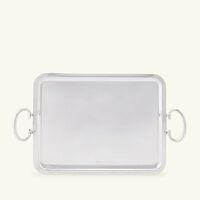 christofle albi serving tray with handles rectangular large silver plated