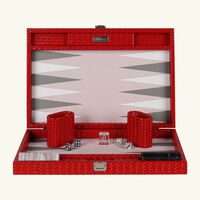vido ruby braided backgammon set