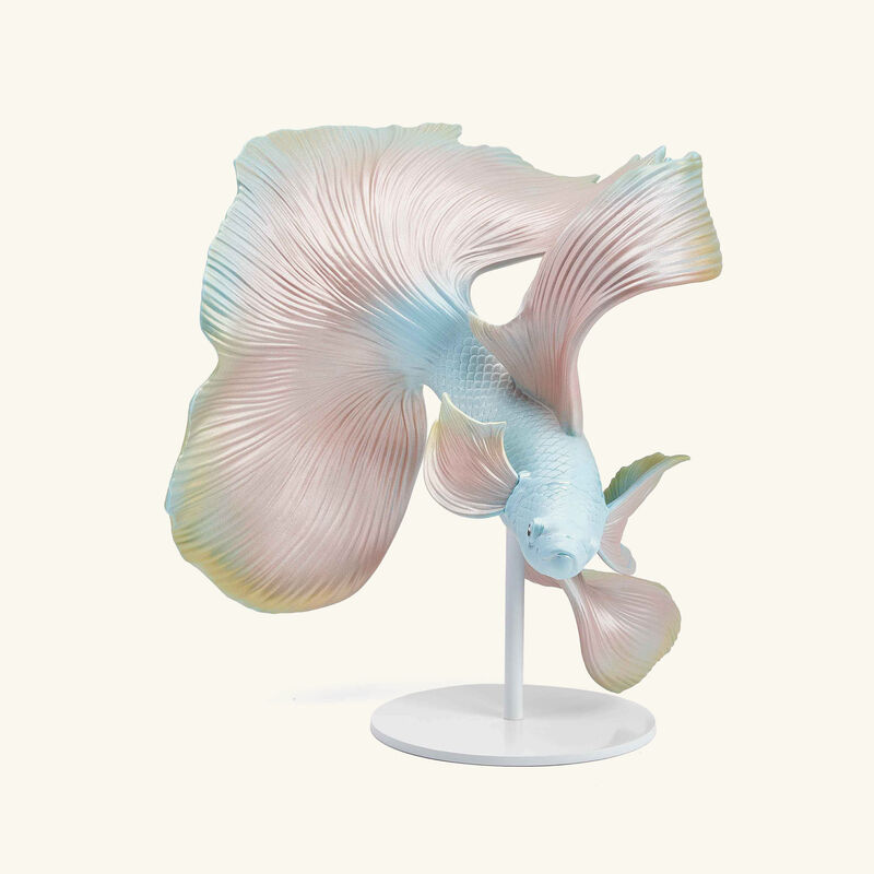 Betta Fish Sculpture Left Medium Pink lladro betta fish sculpture left medium pink