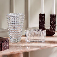 باكارا مزهرية آي دائرية متوسط شفافة