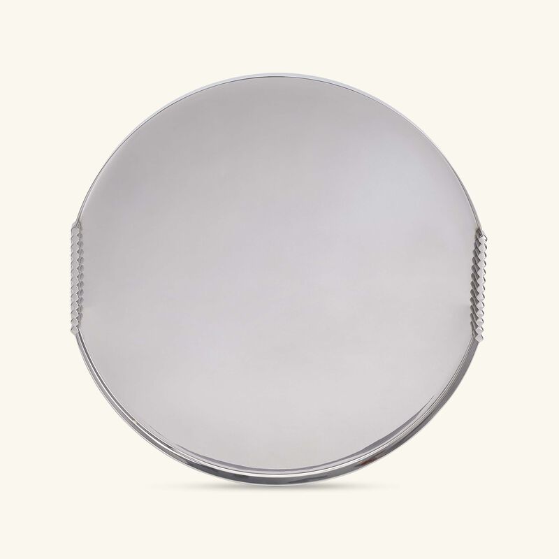 Thorpe Serving Tray Round Medium Stainless Steel ralph lauren home thorpe serving tray round medium stainless steel