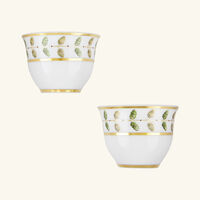 Constance Arabic Coffee Cups Gold Set Of 2 bernardaud constance arabic coffee cups gold set of 2