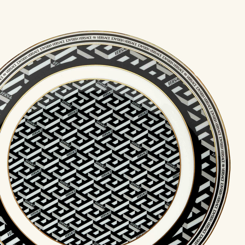 versace la greca signature bread   butter plate round 16cm