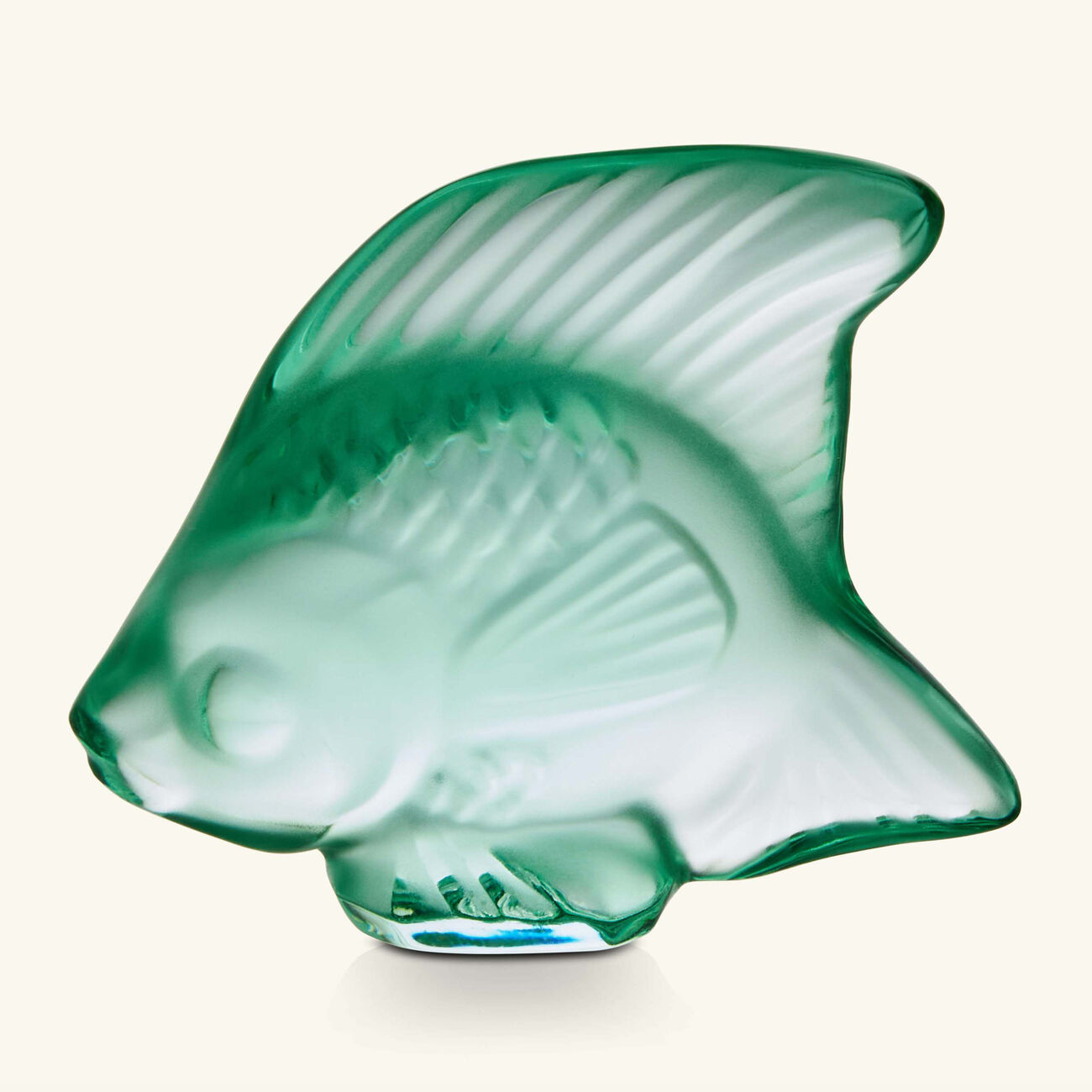 lalique fish figurine mini green