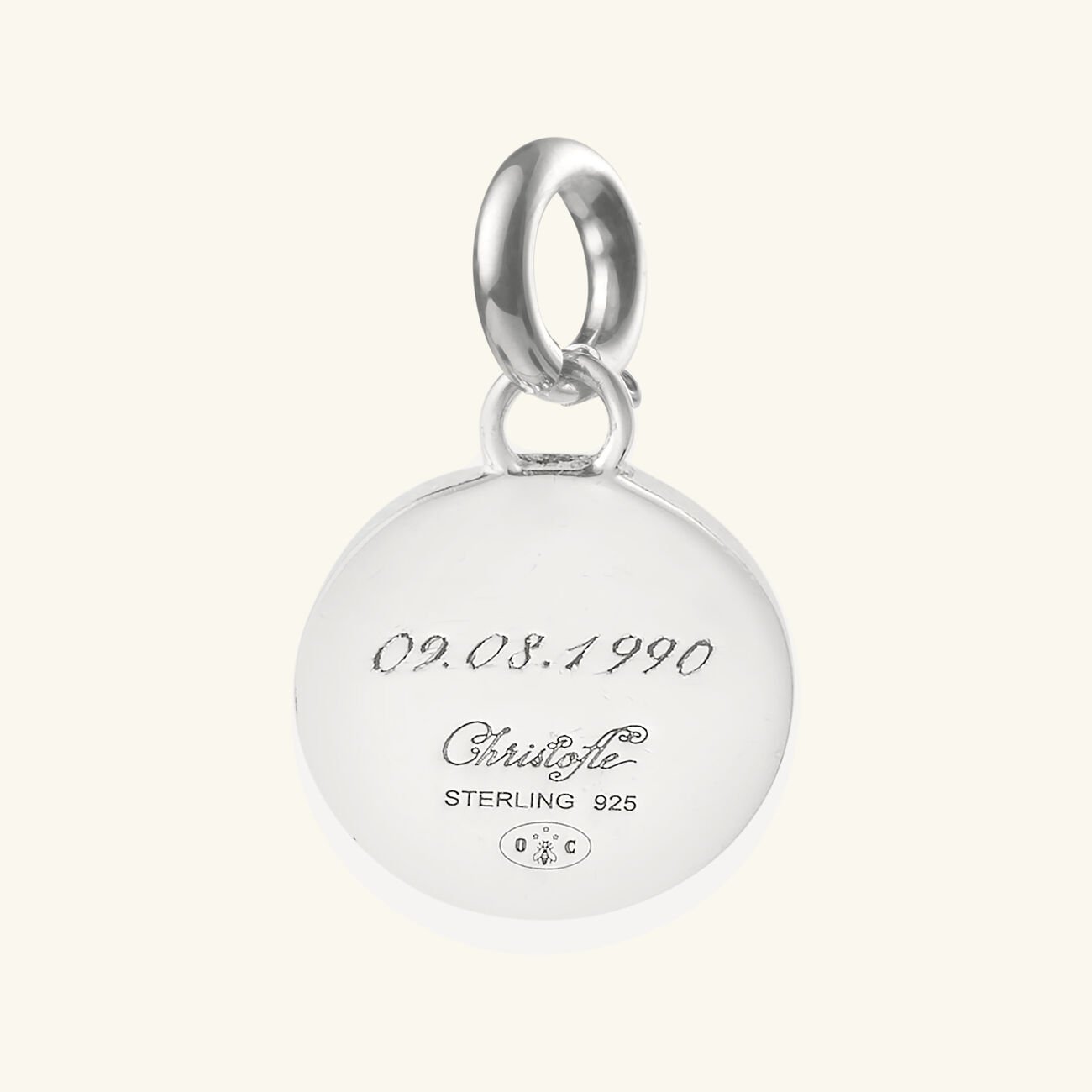 Chri-Chri Ondulations Medal Sterling Silver christofle chri chri ondulations medal sterling silver