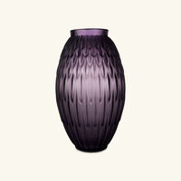 Vesper Plumes Vase Large Purple lalique vesper plumes vase large purple