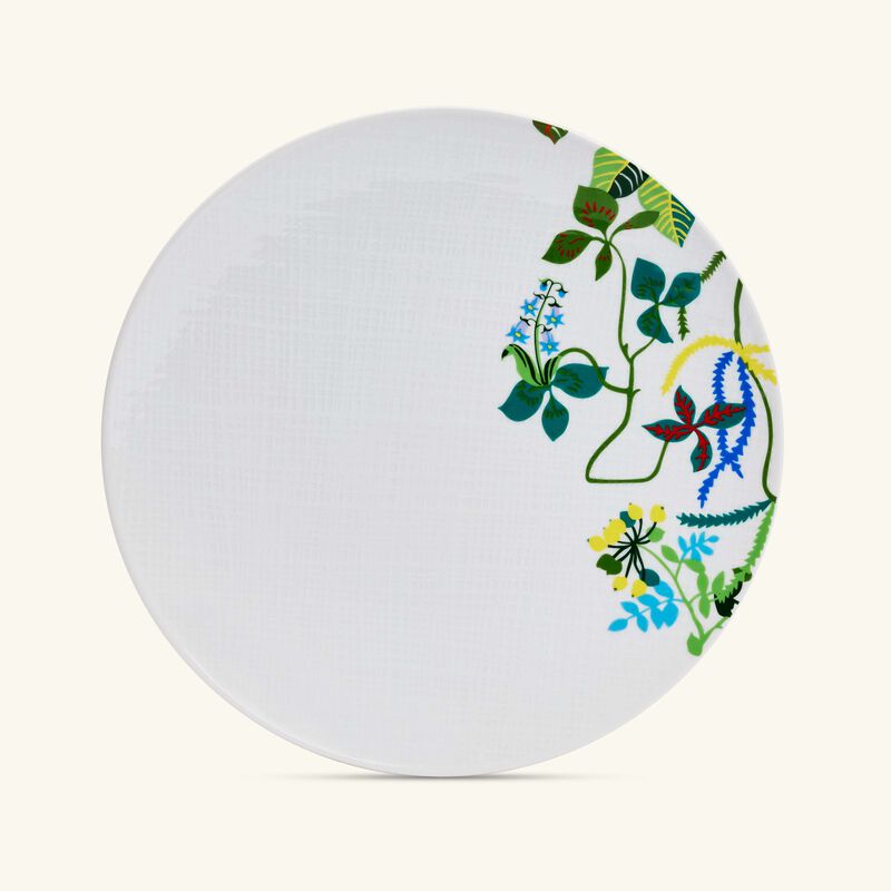 bernardaud organza dinner plate round green